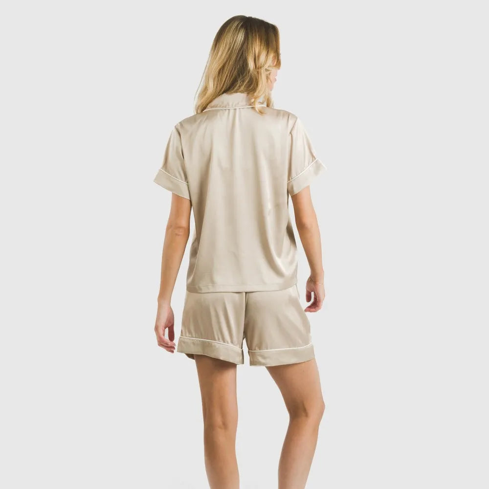 PIGIAMA DA DONNA IN RASO CRT M/C