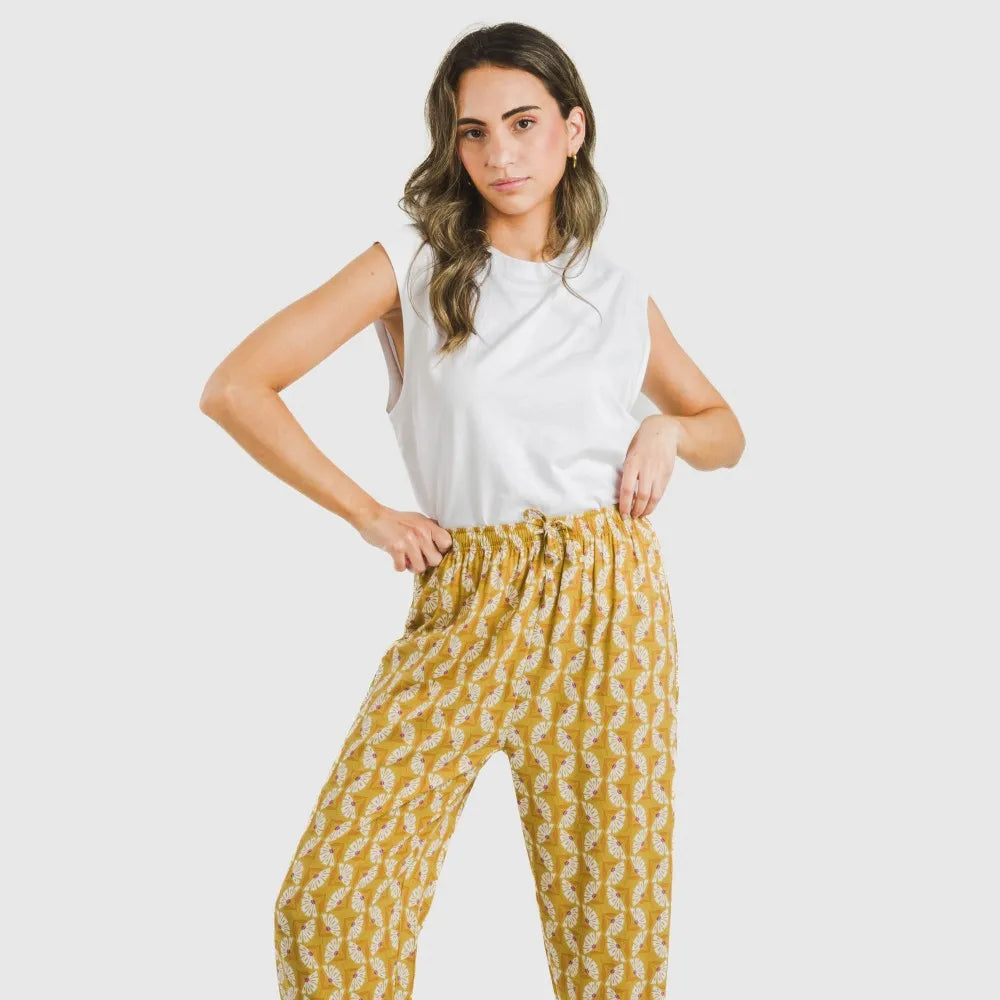 PANTALONI IN VISCOSA CALSITA