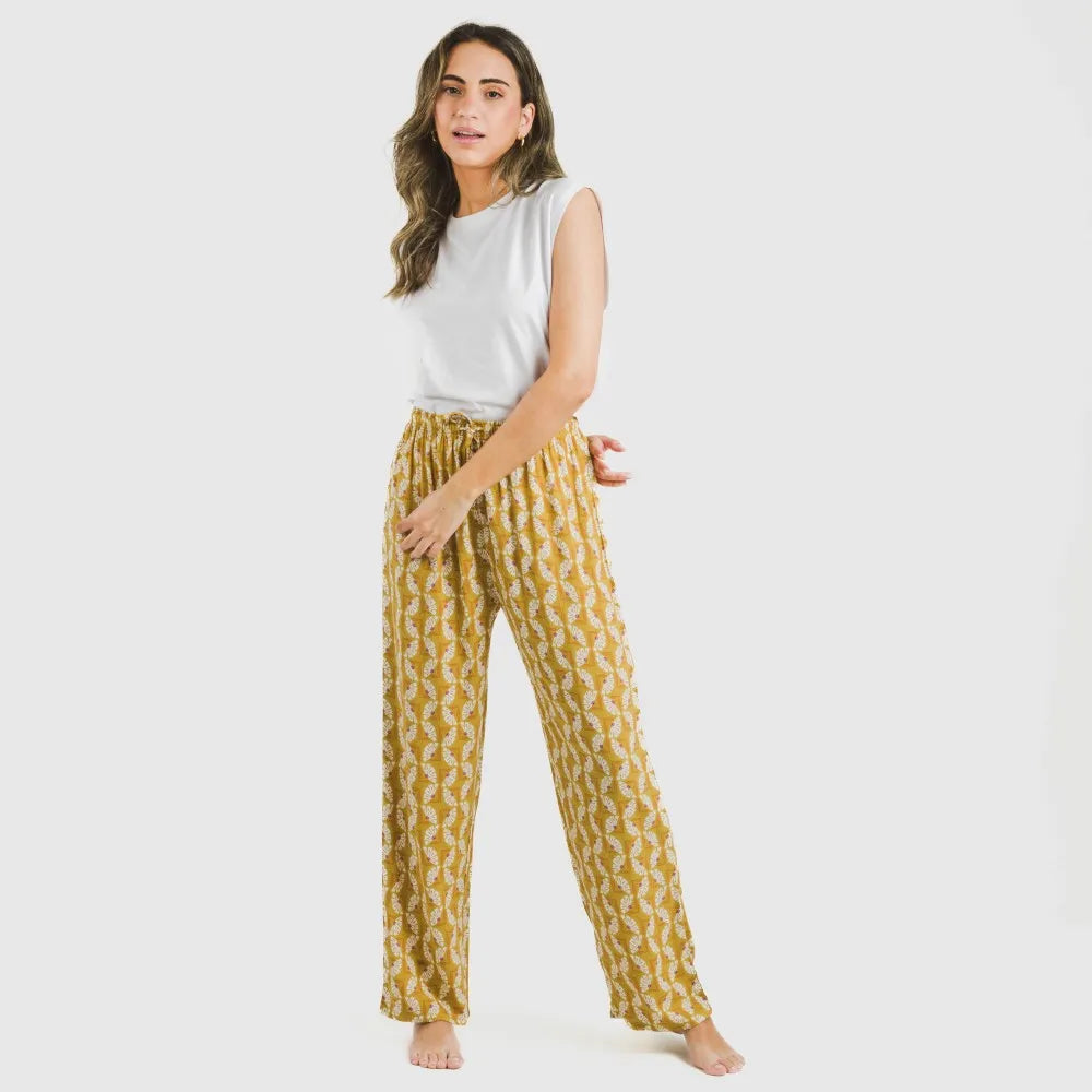 PANTALONI IN VISCOSA CALSITA