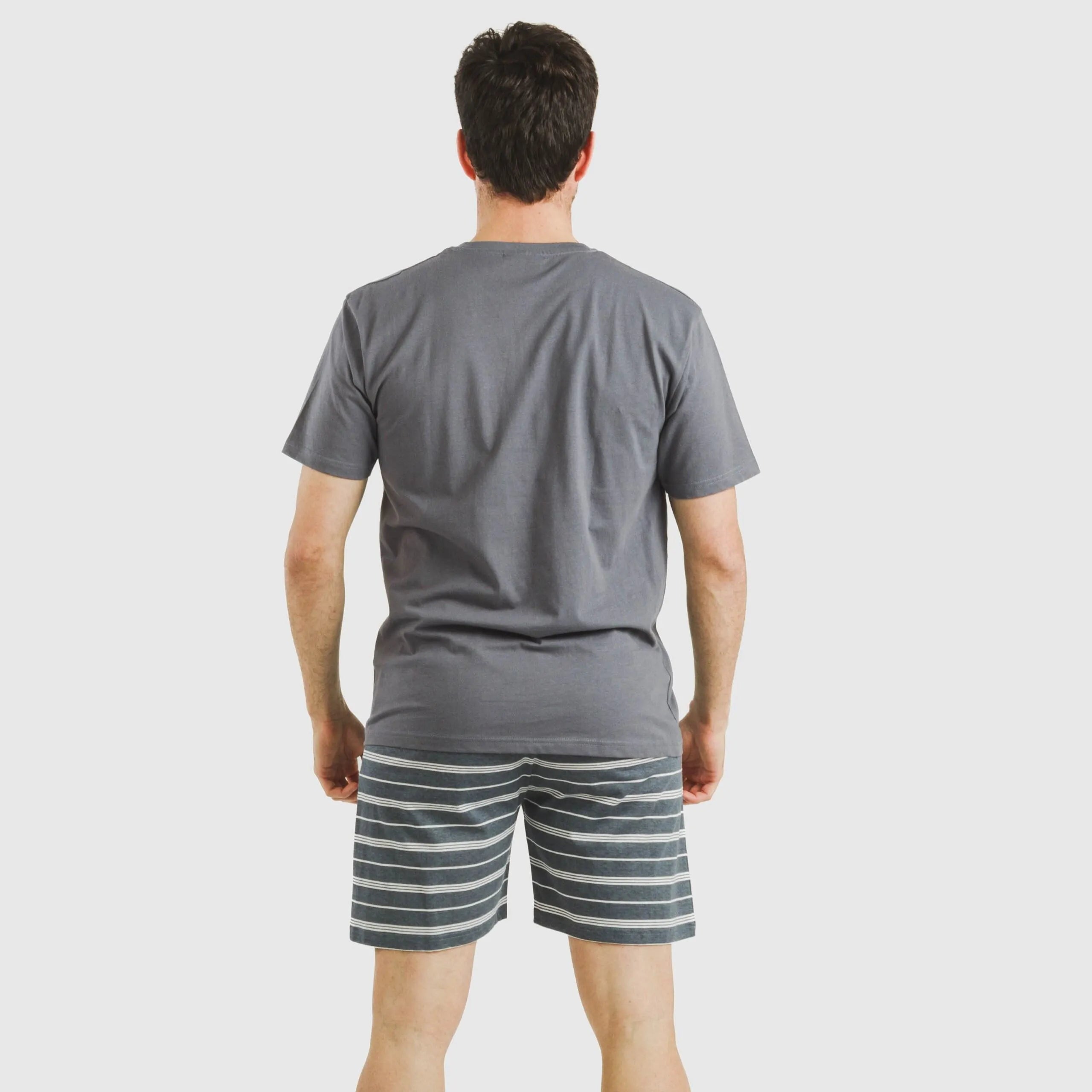 PIGIAMA CORTO UOMO GASTUR A RIGHE