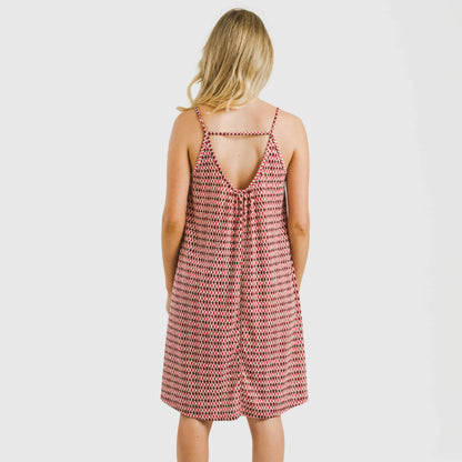 Abito corto con spalline di Jannat Crepe