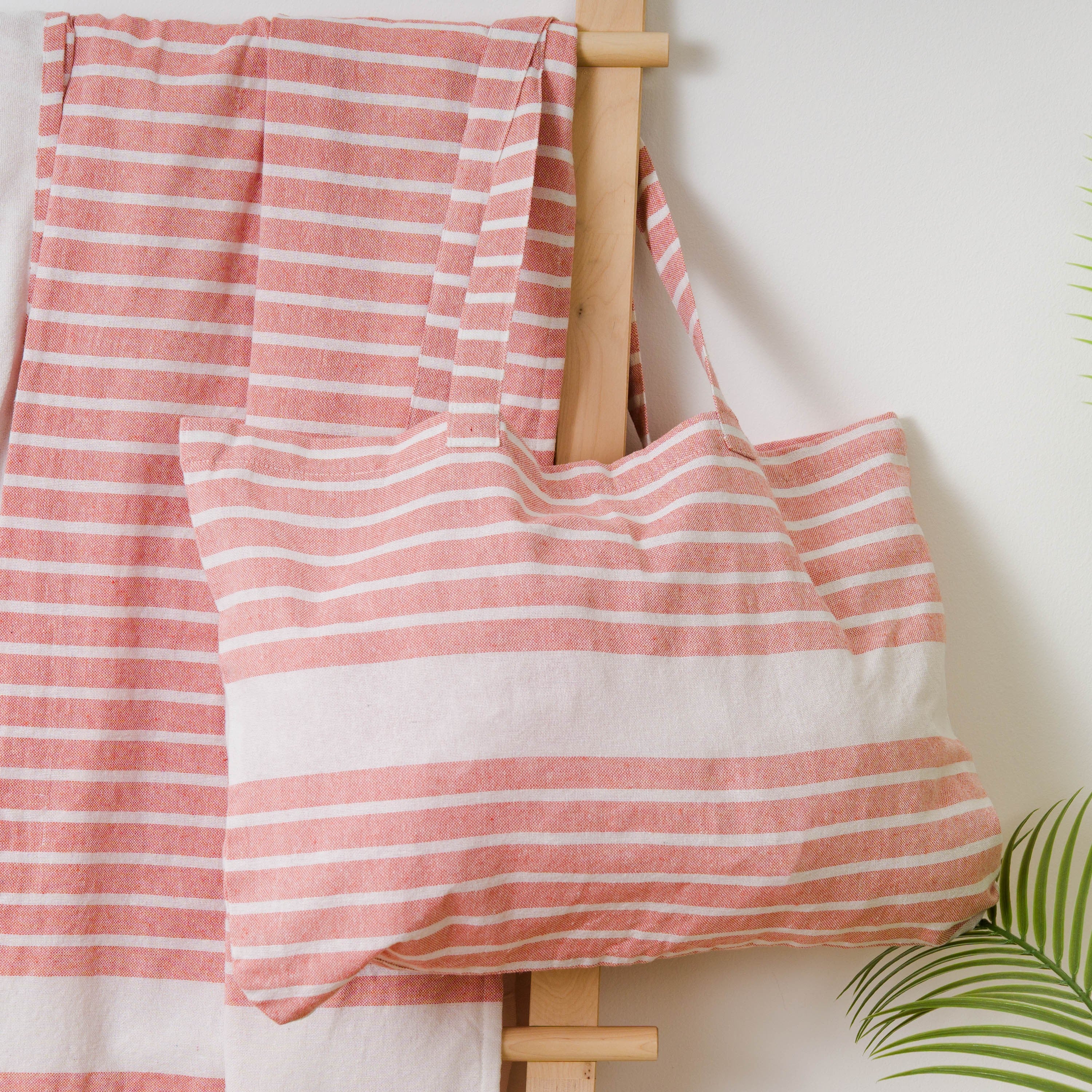 PACK PAREO ASCIUGAMANO + BORSA A RIGHE ALG