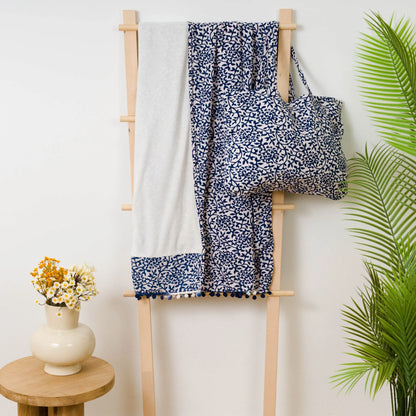 CONFEZIONE ASCIUGAMANO SARONG + BORSA A MANO