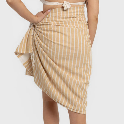 PACK PAREO ASCIUGAMANO + BORSA A RIGHE ALG