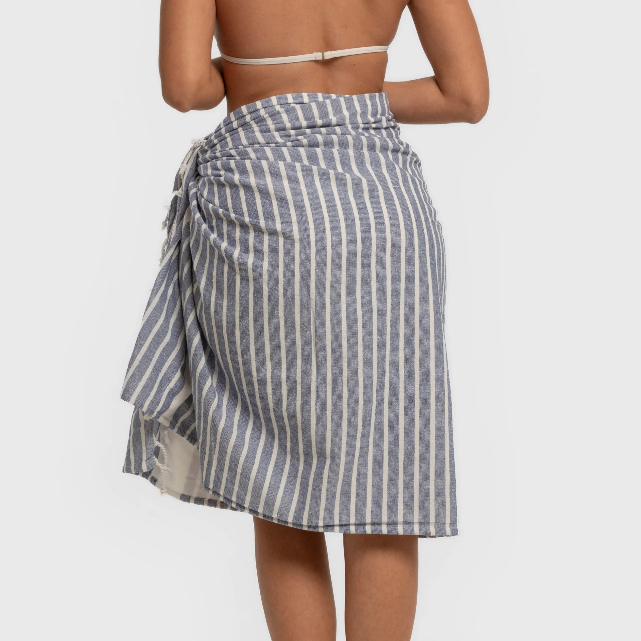 PACK PAREO ASCIUGAMANO + BORSA A RIGHE ALG