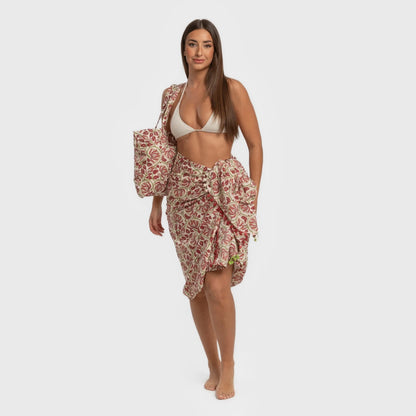 Confezione di asciugamano Sarong + borsa Venus