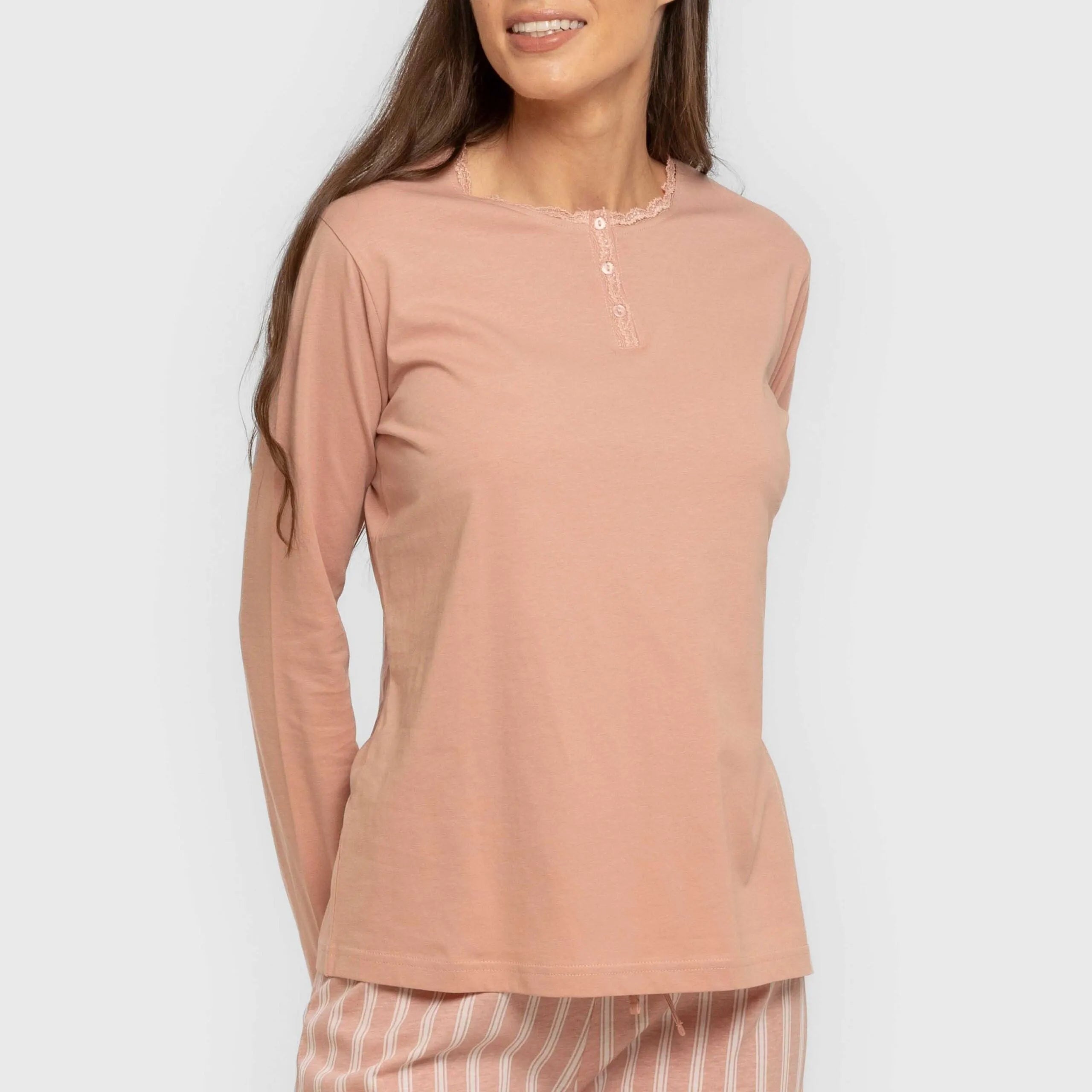 PIGIAMA LUNGO A RIGHE MARSIGLIA DA DONNA