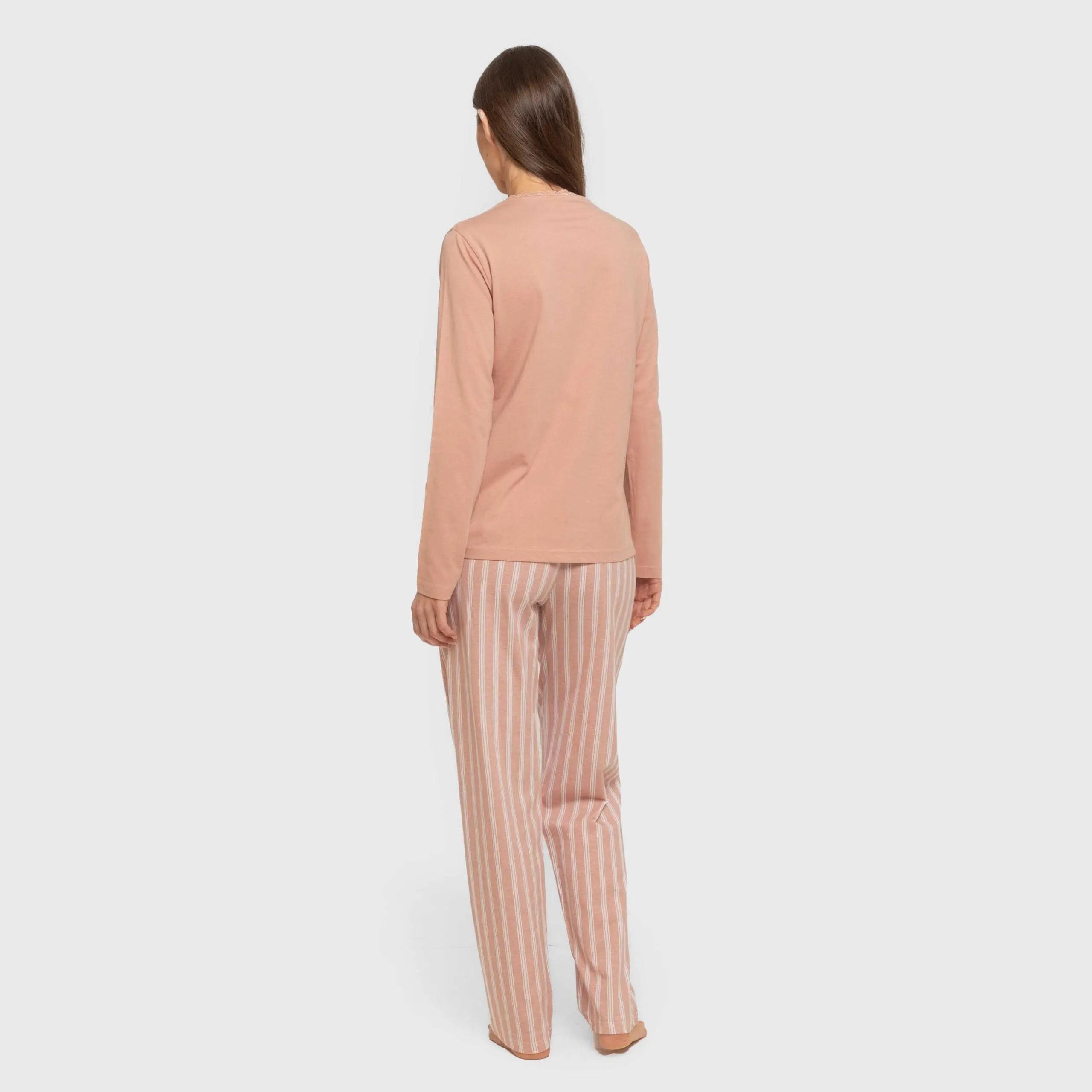 PIGIAMA LUNGO A RIGHE MARSIGLIA DA DONNA