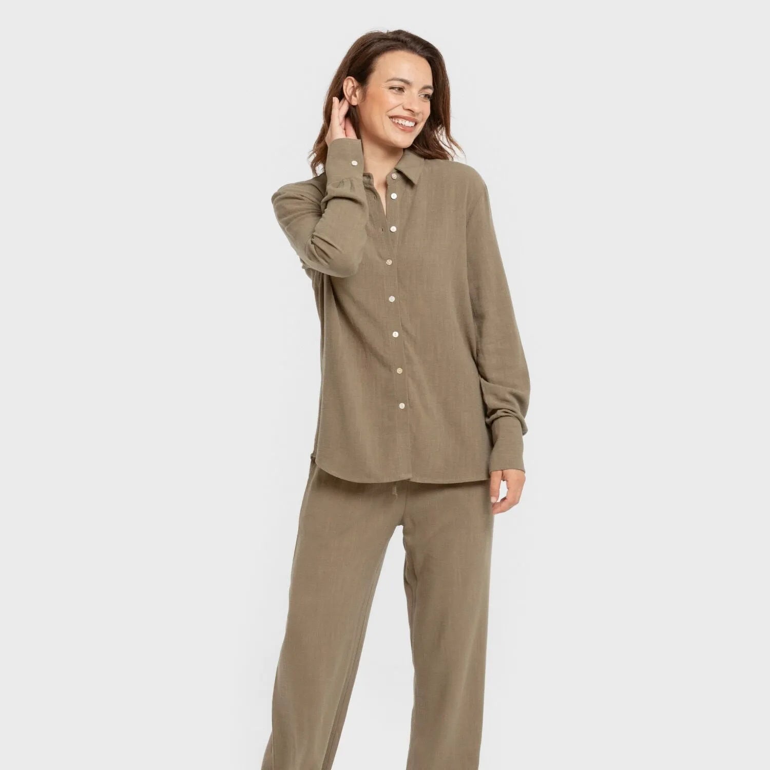 CAMICIA DA DONNA IN LINO SEMPLICE