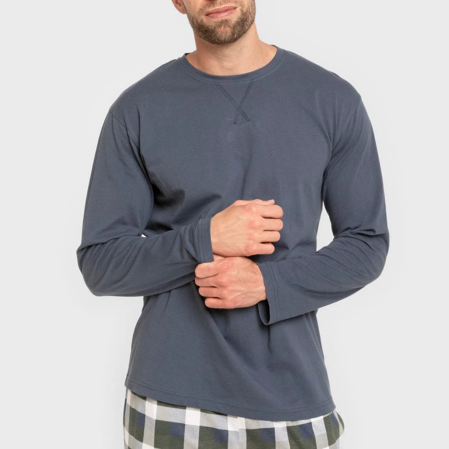 PIGIAMA LUNGO DA UOMO A QUADRI FERNI