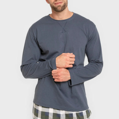 PIGIAMA LUNGO DA UOMO A QUADRI FERNI