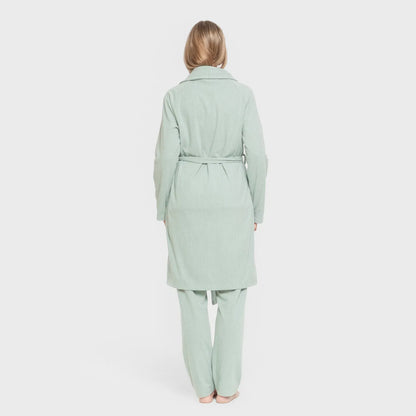 VESTAGLIA CANALE A RIGHE LARGHE IN TINTA UNITA