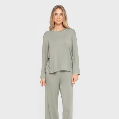 PIGIAMA LUNGO IN VISCOSA DA DONNA SEMPLICE