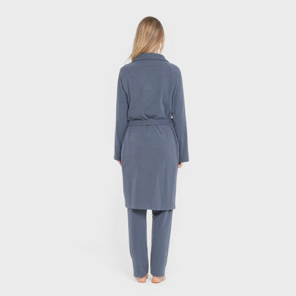 VESTAGLIA CANALE A RIGHE LARGHE IN TINTA UNITA