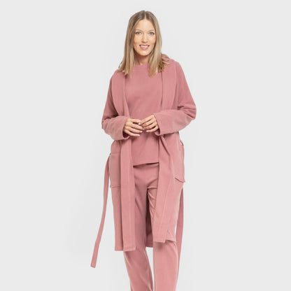 VESTAGLIA CANALE A RIGHE LARGHE IN TINTA UNITA