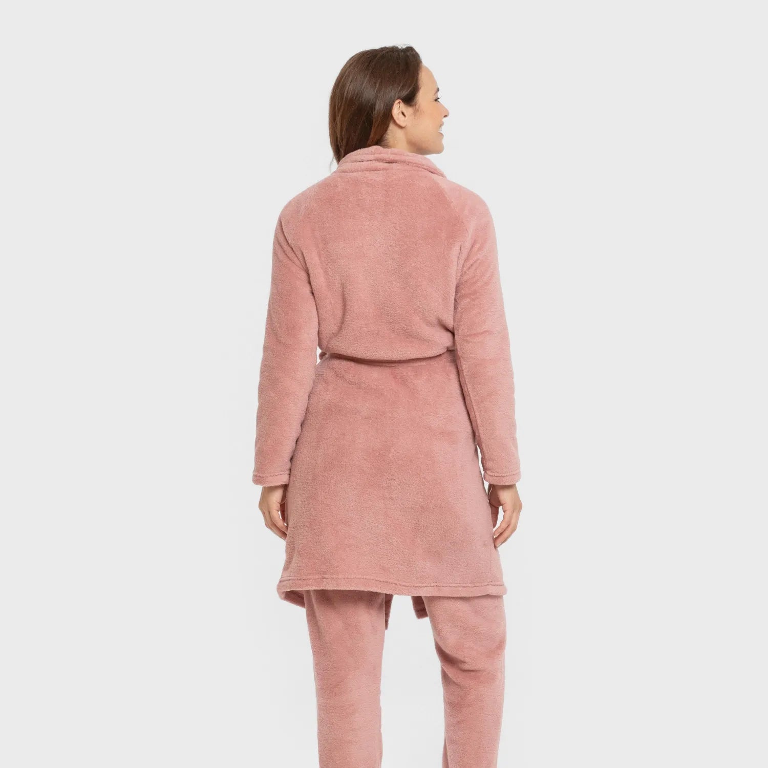 VESTAGLIA CORALLO DA DONNA IN TESSUTO SOLIDO