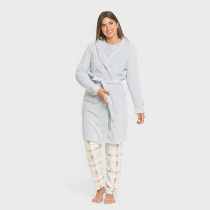 VESTAGLIA CORALLO DA DONNA IN TESSUTO SOLIDO