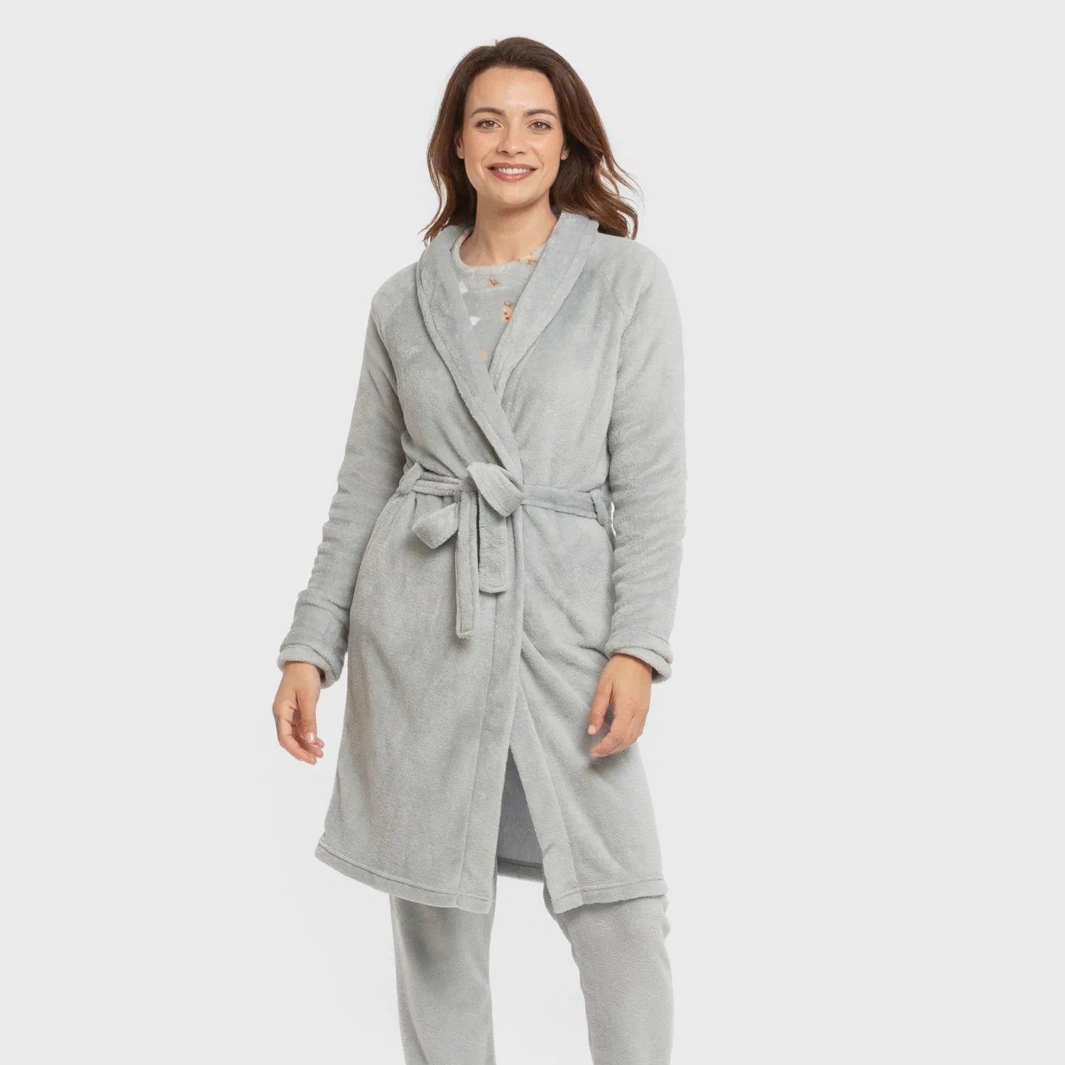 VESTAGLIA CORALLO DA DONNA IN TESSUTO SOLIDO