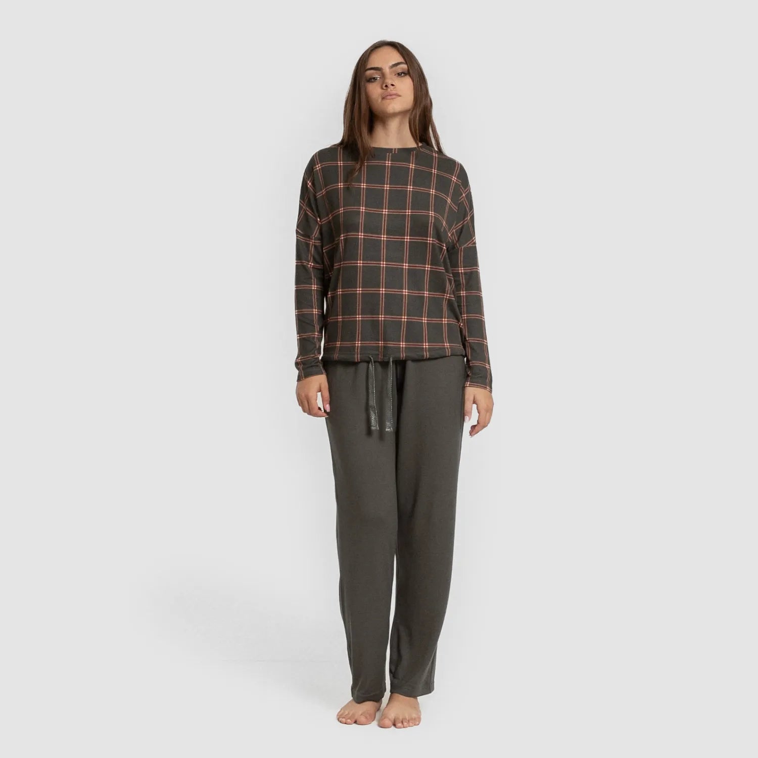 PIGIAMA LUNGO DA DONNA SECRET A QUADRETTI NELBY