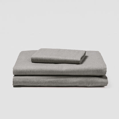 SET LENZUOLA IN FLANELLA SOLIDA
