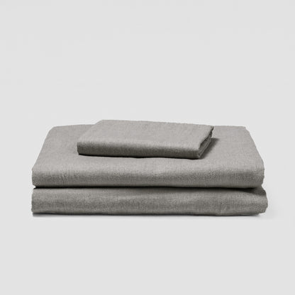 SET LENZUOLA IN FLANELLA SOLIDA