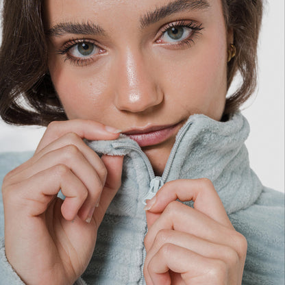 FELPA IN VELLUTO A RIGHE SEMPLICI DA DONNA