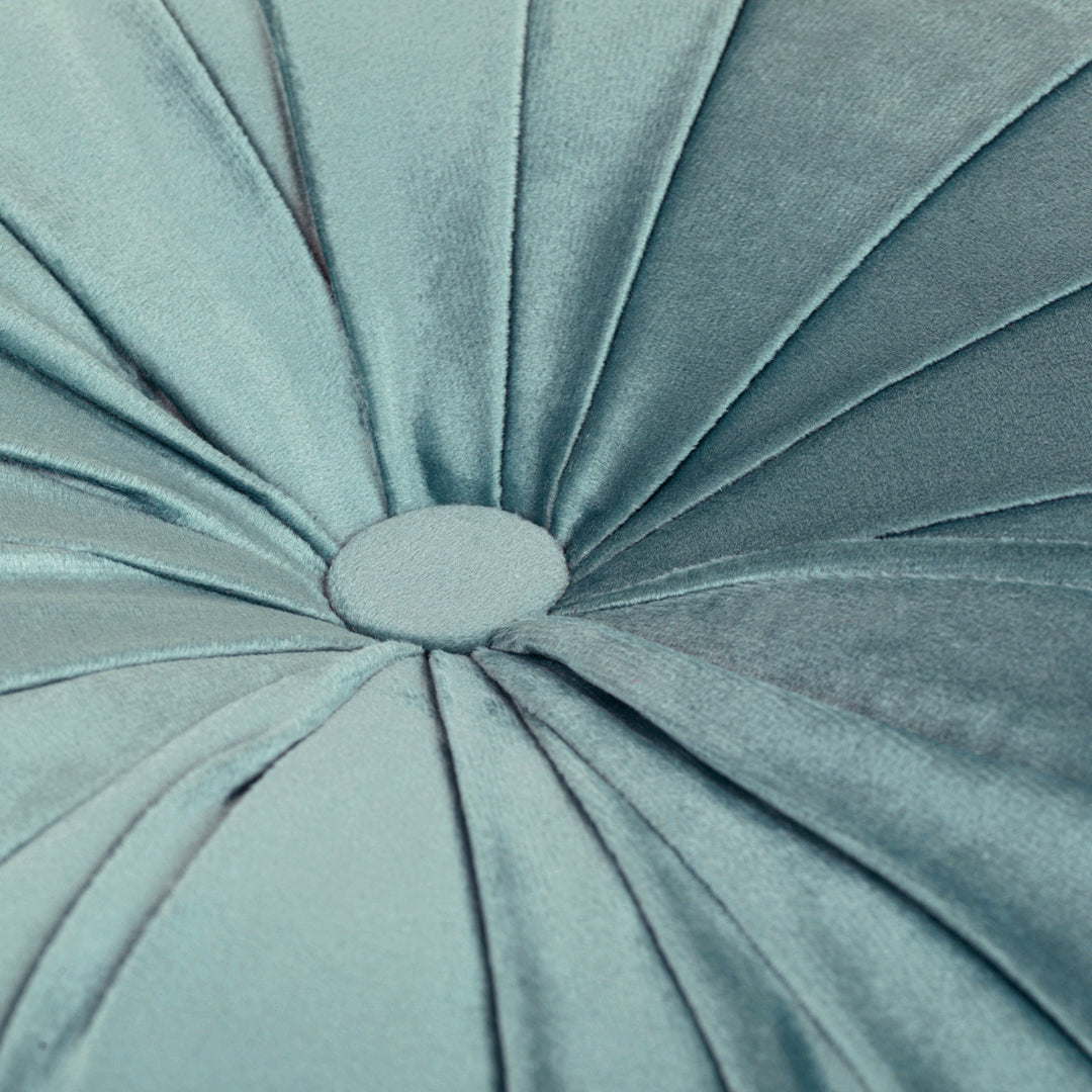 Cojín terciopelo algodón Oreo verde keike 40x40 - funda + relleno