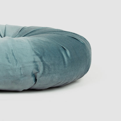 Cojín terciopelo algodón Oreo verde keike 40x40 - funda + relleno