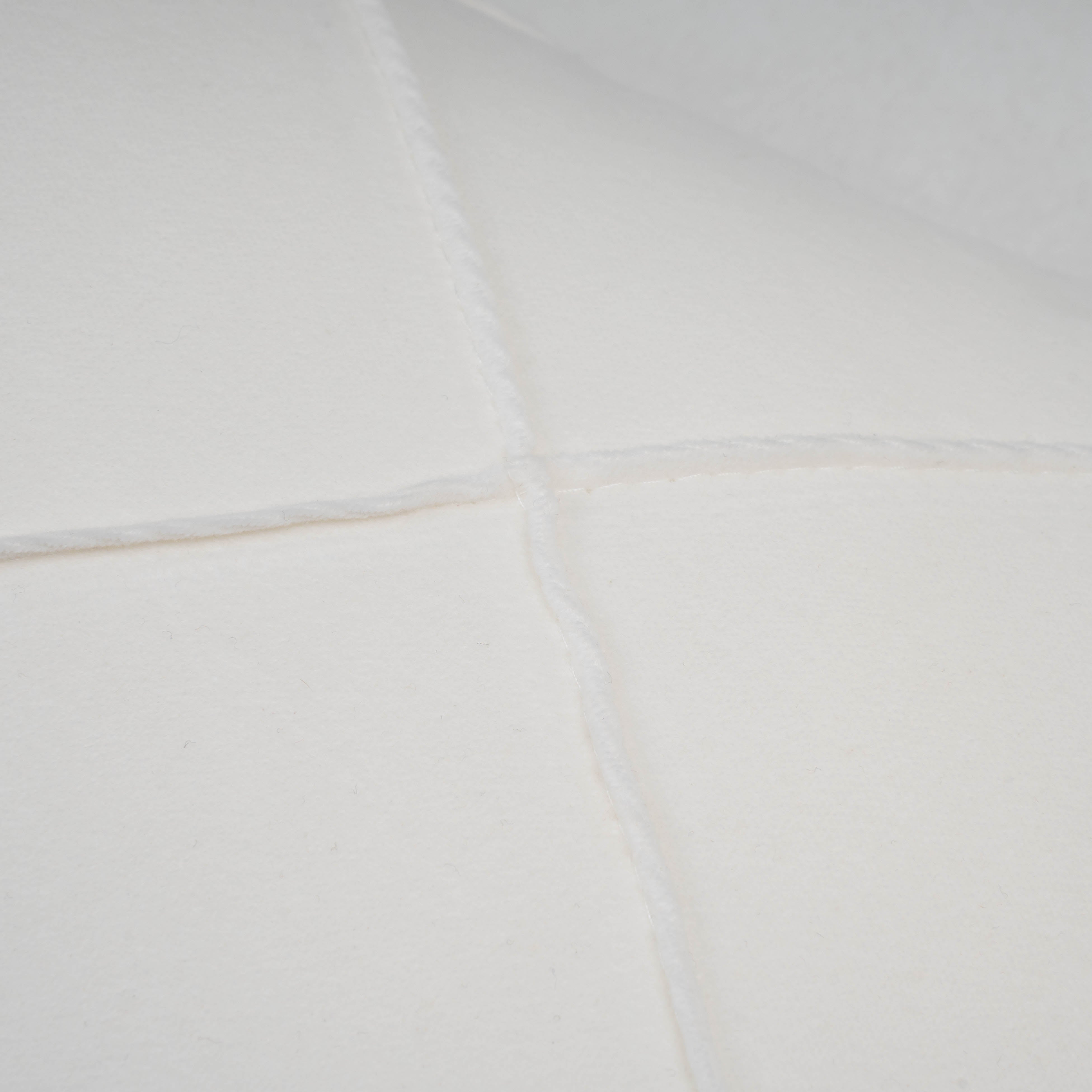 Cojín rectangular terciopelo algodón Rombo blanco - funda + relleno