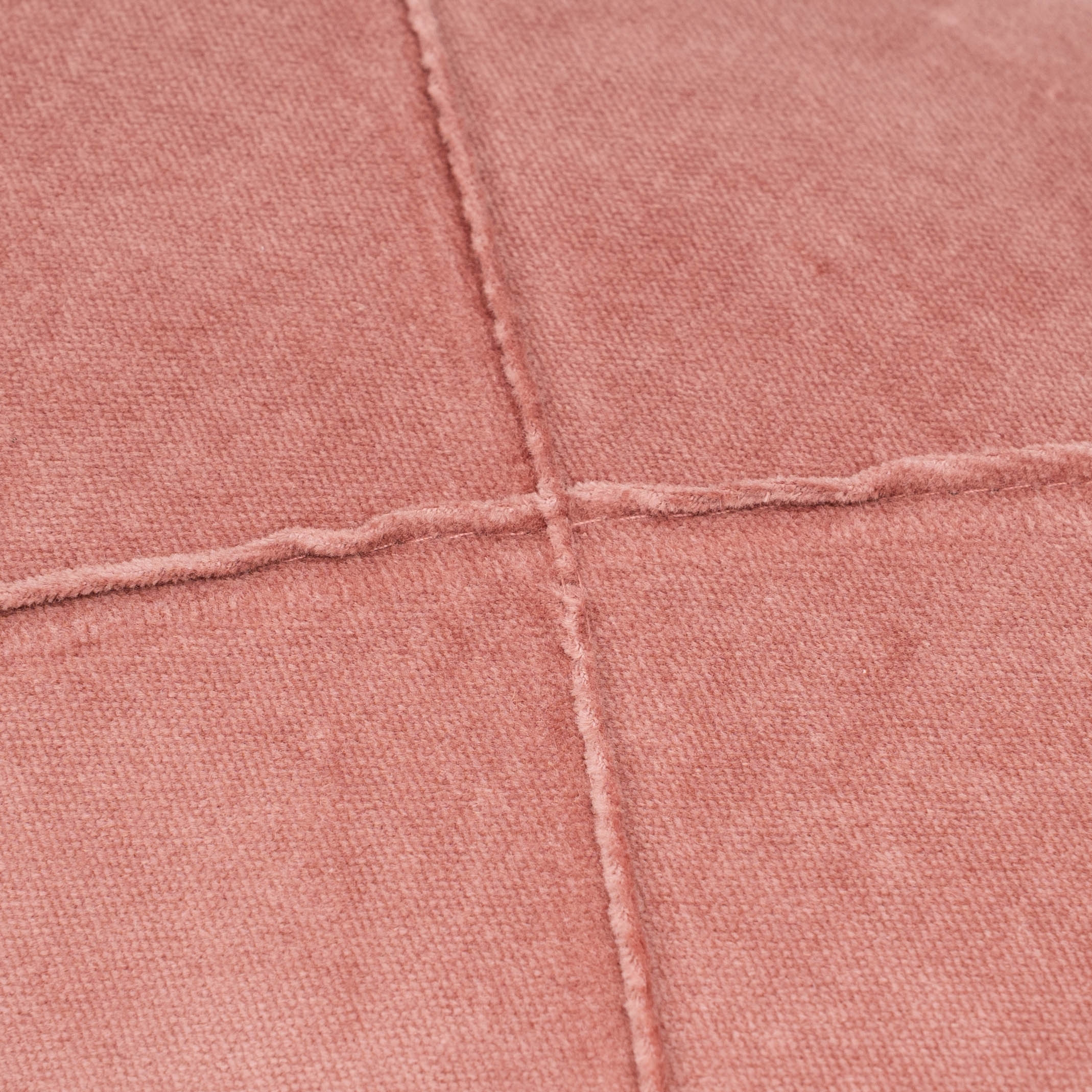 Cojín rectangular terciopelo algodón Rombo rosette - funda + relleno