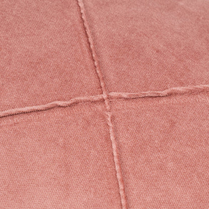 Cojín rectangular terciopelo algodón Rombo rosette - funda + relleno