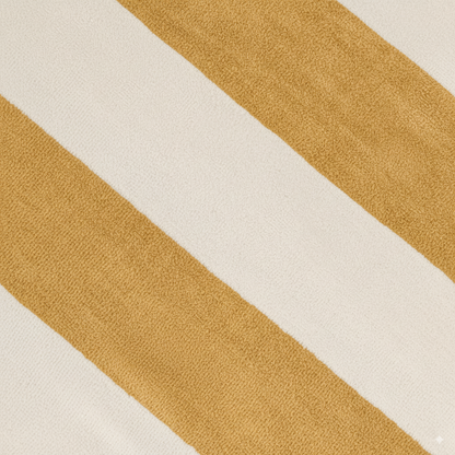 Toalla Playa Algodón 400gr Raya Ocre