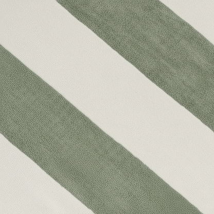 Toalla Playa Algodón 400gr Raya Verde Seco