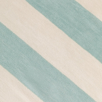 Toalla Playa Algodón 400gr Raya Agua Marina