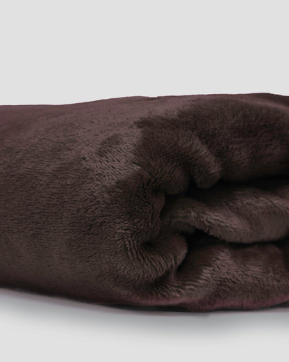 Manta terciopelo lisa