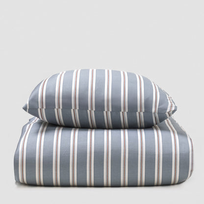 Capa de edredão de algodão Johan indigo