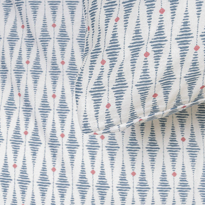 Capa de edredão de algodão Noruega azul esverdeado