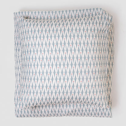 Capa de edredão de algodão Noruega azul esverdeado