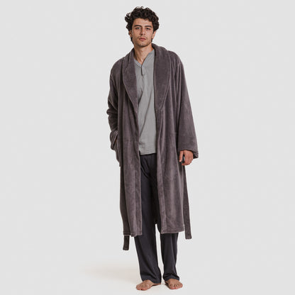 Bata coral hombre lisa