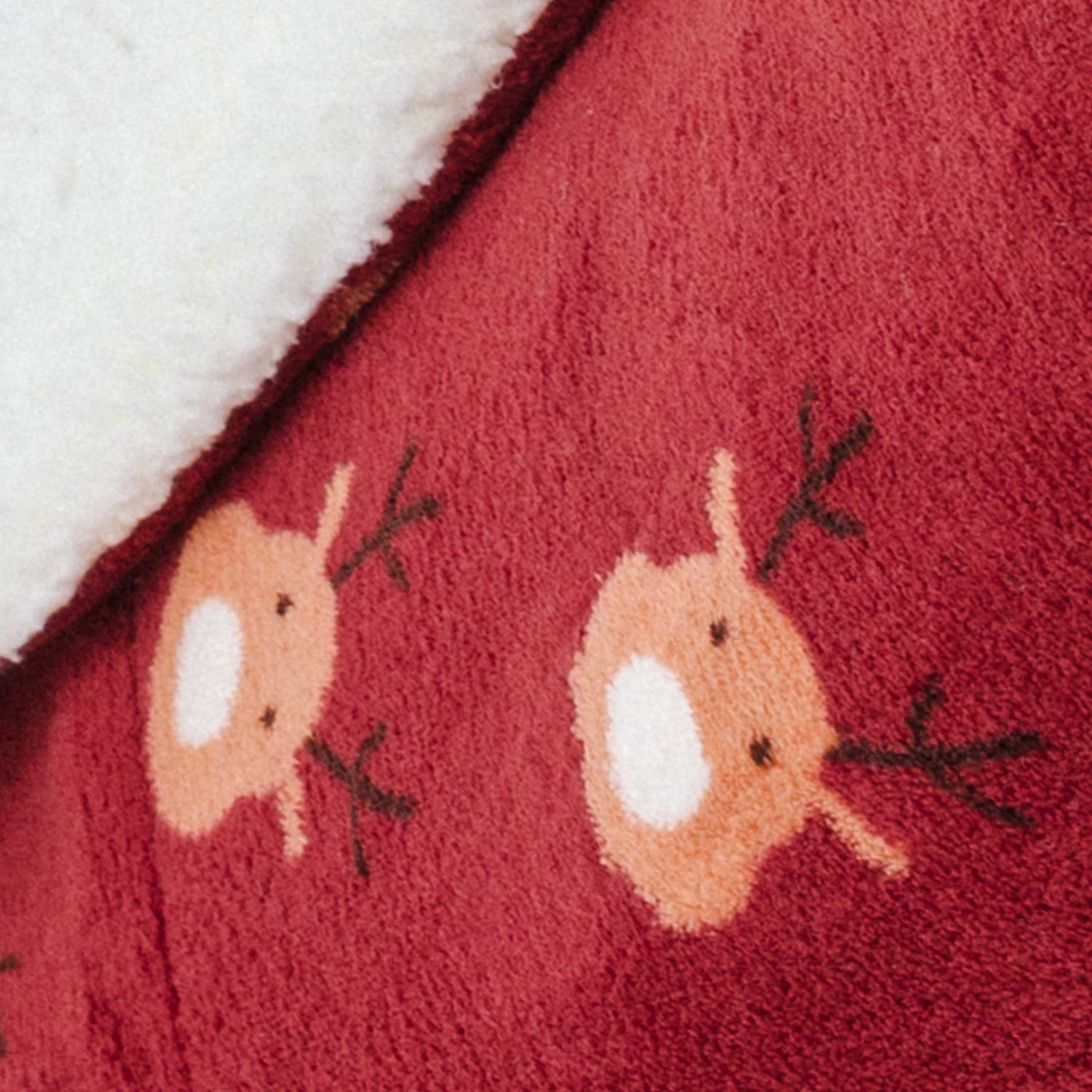 Coperta sherpa Tatin bordeaux