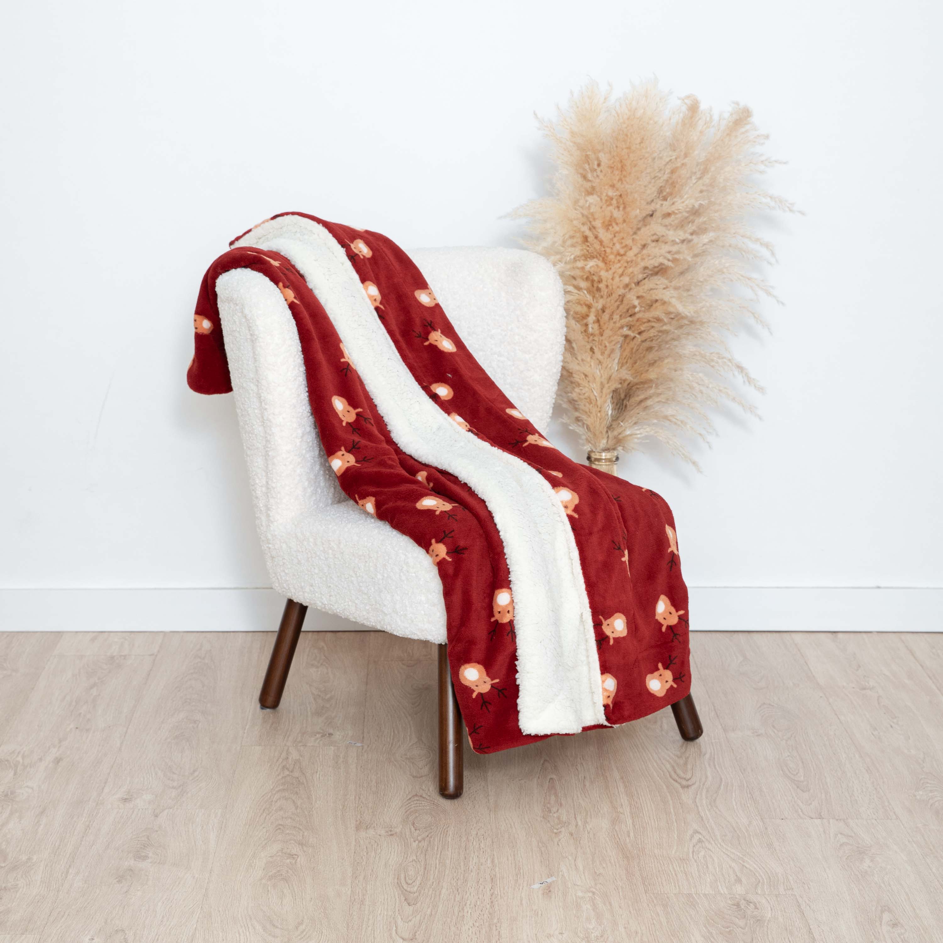 Coperta sherpa Tatin bordeaux