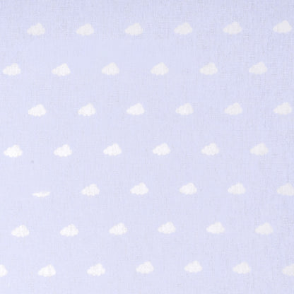 Jogo de lençóis flanela Nubecita azul celeste