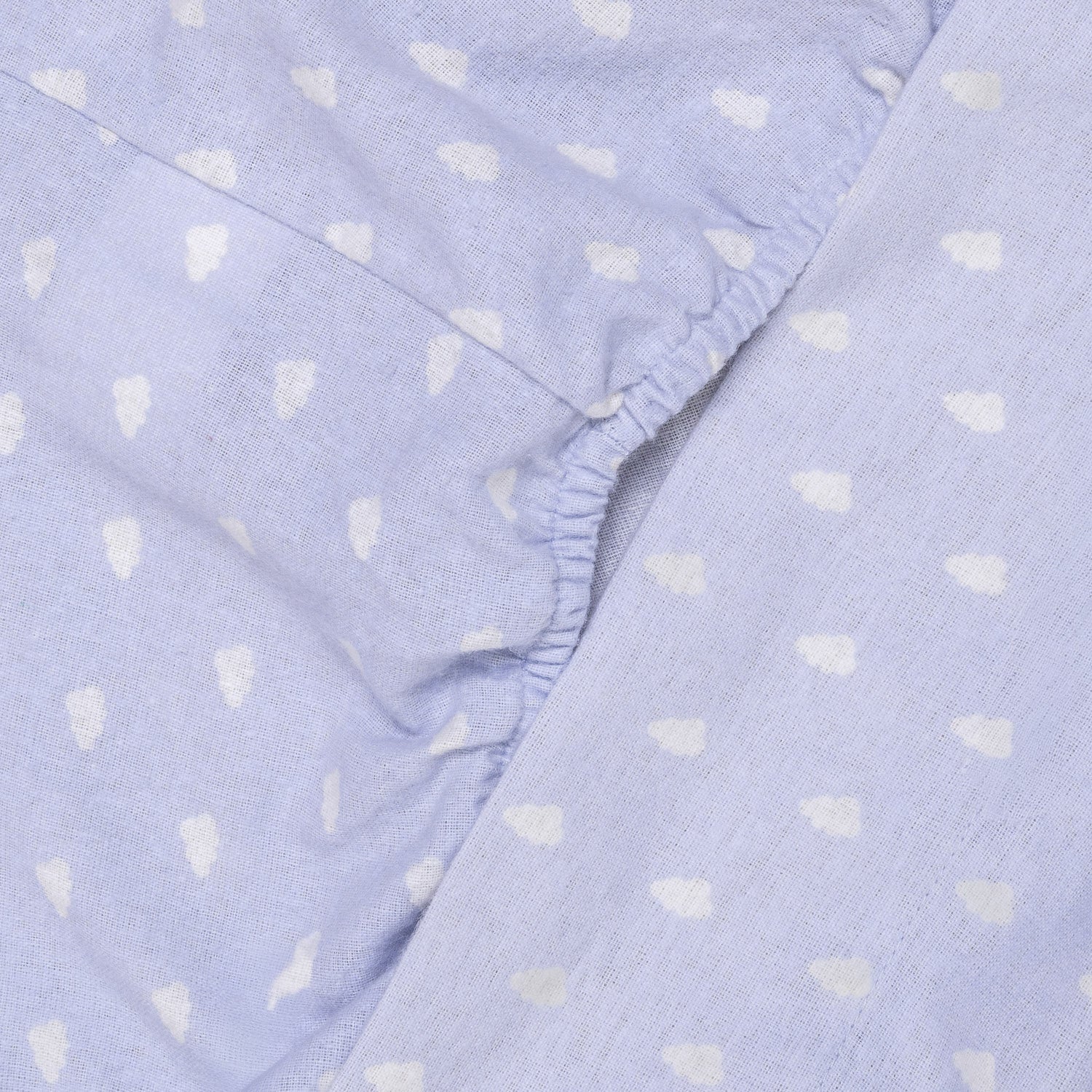 Jogo de lençóis flanela Nubecita azul celeste