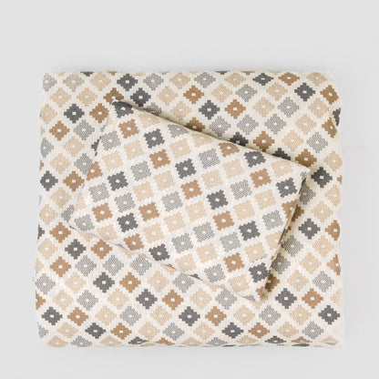 Jogo de lençóis flanela Ayana azul celeste