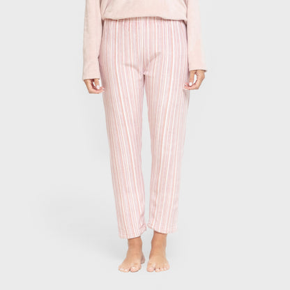 Pijama terciopelo super soft mujer Raya Oli malva rosa
