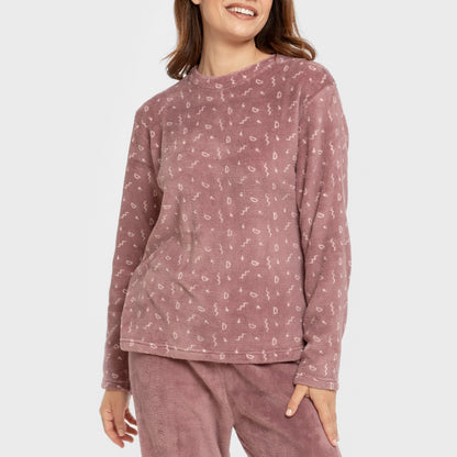 Pijama coral Mimi berenjena