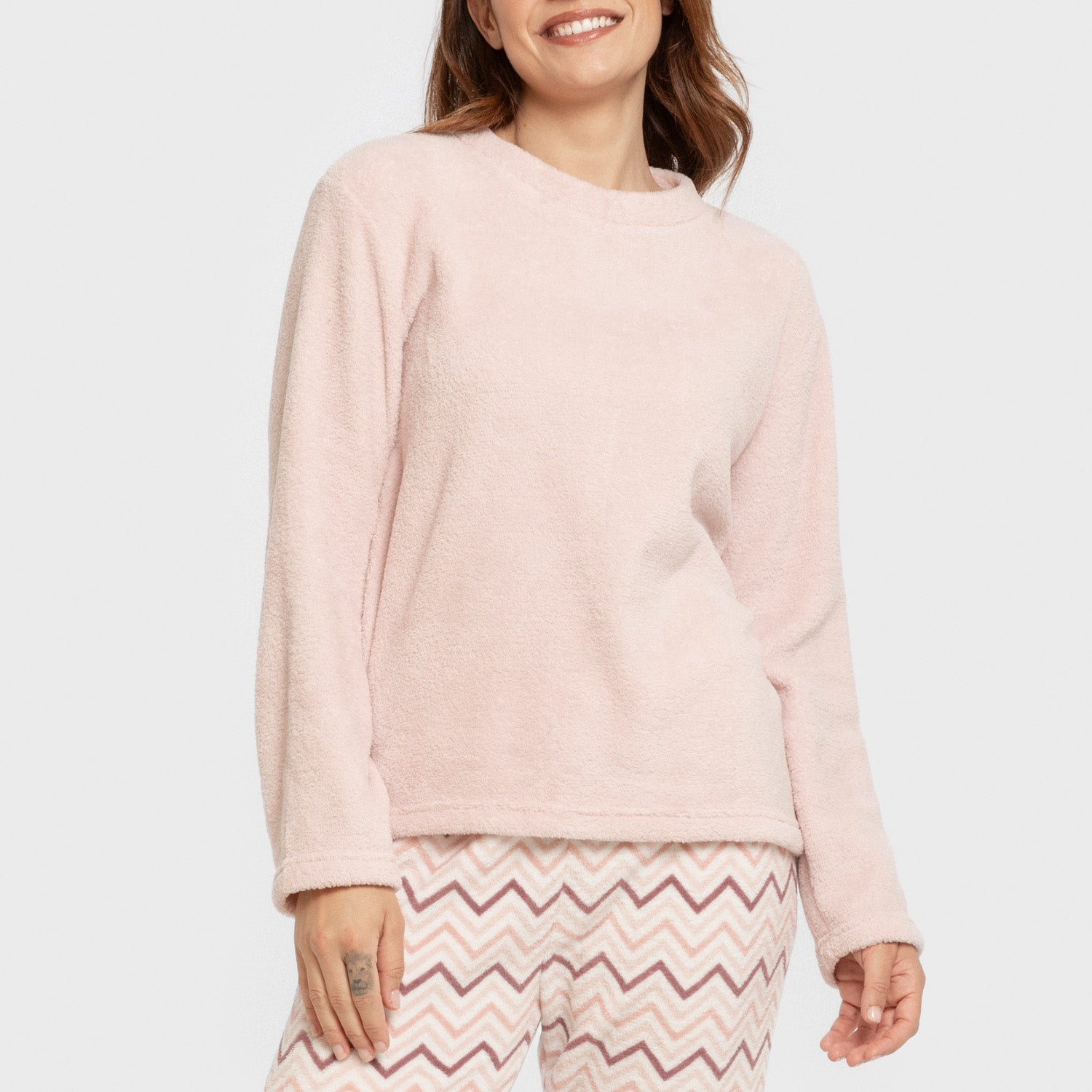 Pijama coral Kit rosa bebe