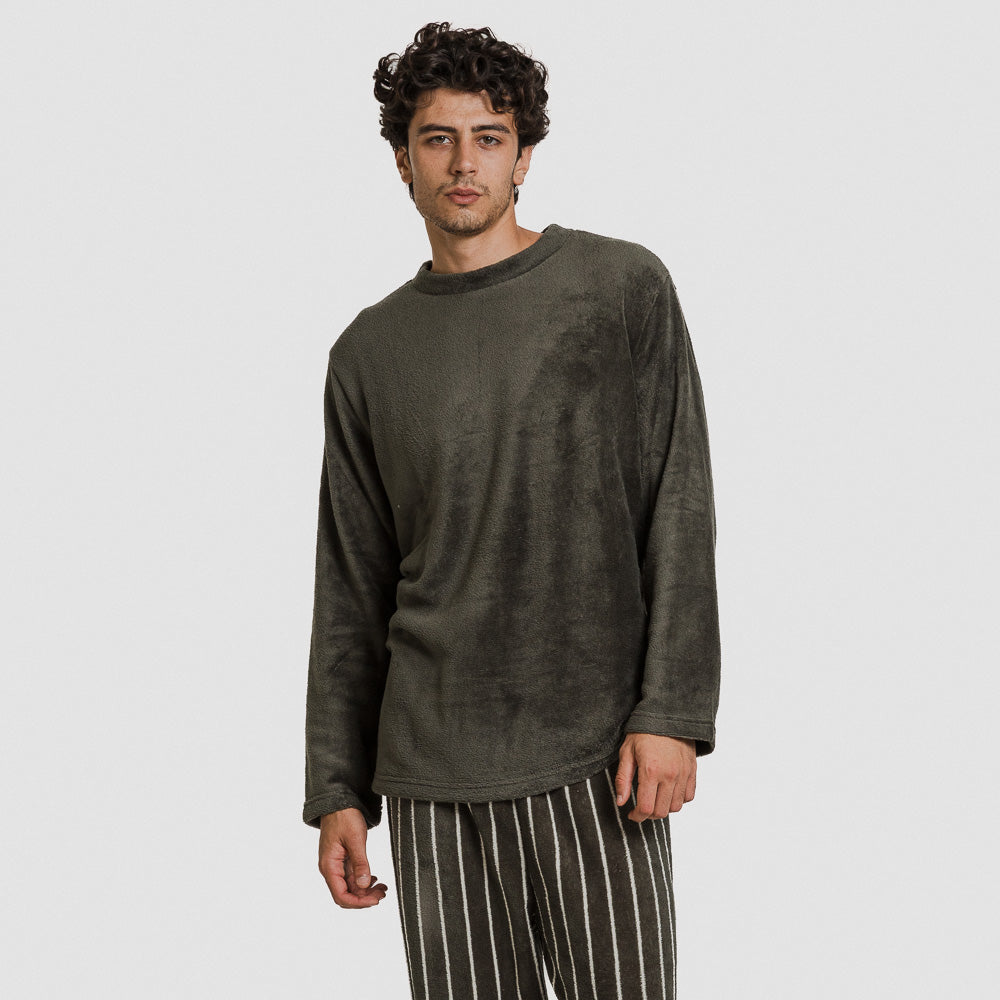 Pijama coral hombre Raya Beatrice verde