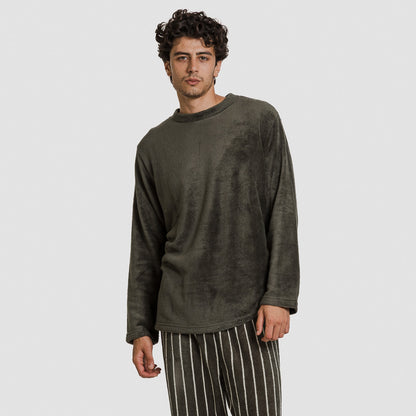 Pijama coral hombre Raya Beatrice verde