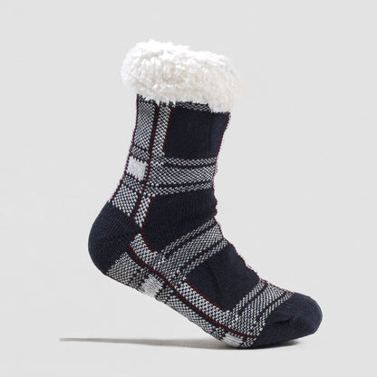 Calcetines hombre Cuadro Tarso burdeos